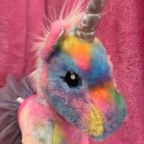 Build A Bear Tie dye Unicorn with multicolored skirt - Picture 2 of 12